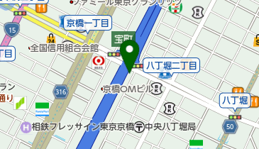 楓川宝橋公園の地図画像