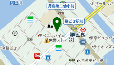 月島第二児童公園の地図画像