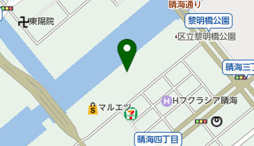 朝潮運河親水公園の地図画像