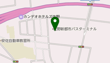 新都市バスターミナルの地図画像