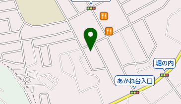 あかね台堀の内公園の地図画像
