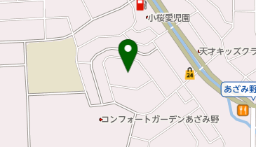 あざみ野一丁目公園の地図画像