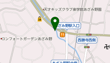 あざみ野一丁目第二公園の地図画像