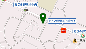 あざみ野三丁目東公園の地図画像