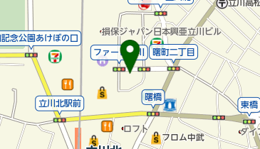 立川観光協会の地図画像