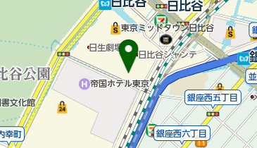 日比谷シアタークリエの地図画像