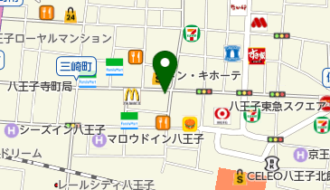 西放射線三崎町公園の地図画像