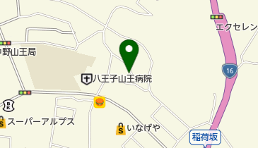中野山王稲荷坂公園の地図画像