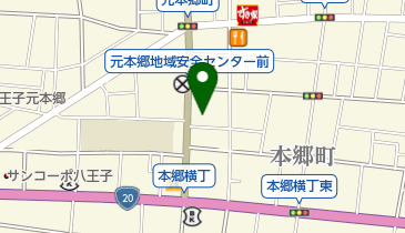 本郷西公園の地図画像