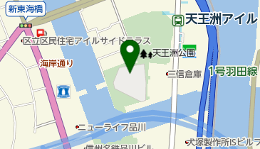 天王洲公園の地図画像