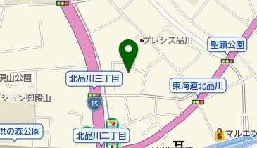 北品川公園の地図画像