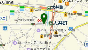 大井駅前公園の地図画像