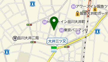 大井中央公園の地図画像