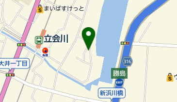 新浜川公園の地図画像