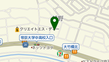 越野下根公園の地図画像