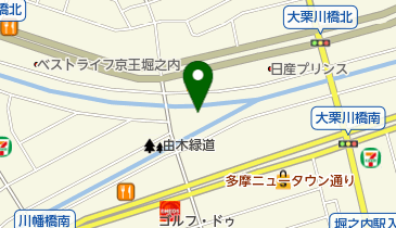 大栗川公園の地図画像