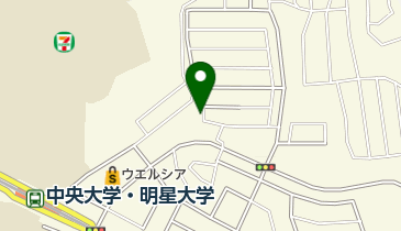 東中野かじざか公園の地図画像