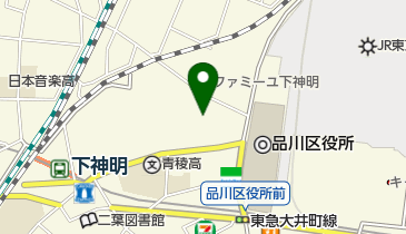 しながわ中央公園の地図画像