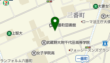 四番町集会室の地図画像