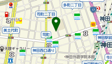 神田公園区民館の地図画像