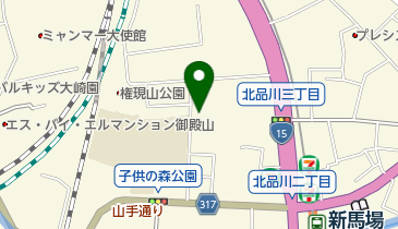 北品川三丁目児童遊園の地図画像