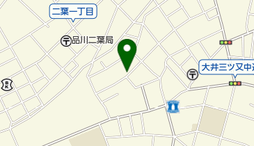 大井二丁目特定児童遊園の地図画像