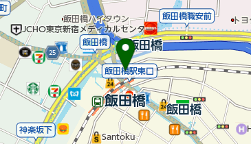 飯田橋こどもの広場の地図画像