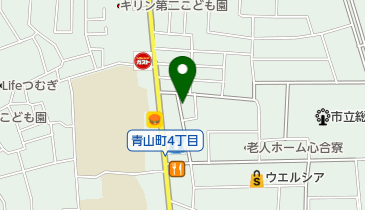 青山町四丁目公園の地図画像