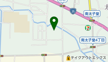 跡部南の町二丁目公園の地図画像