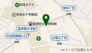 白根記念渋谷区郷土博物館・文学館の地図画像