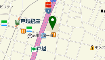 戸越台複合施設の地図画像