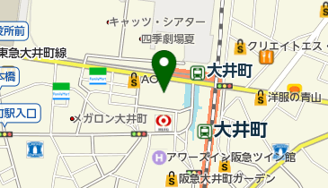 品川区民ギャラリーの地図画像