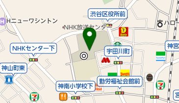 しぶやボランティアセンターの地図画像