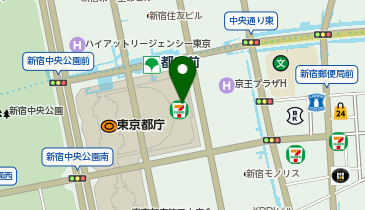 都議会議事堂の地図画像