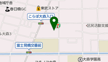 ゆうゆうくらぶ大森西の地図画像