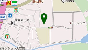 ゆうゆうくらぶ大森東地域センターの地図画像