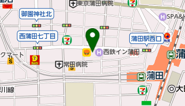 キッズな蒲田の地図画像