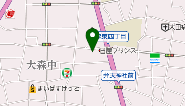 大森中児童館の地図画像