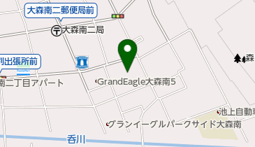 大森南児童館の地図画像