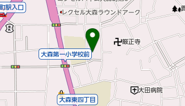 大森児童館の地図画像