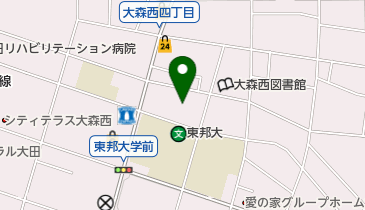大森西児童館の地図画像