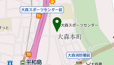 大森本町児童館の地図画像