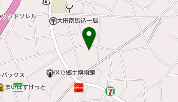 南馬込児童館の地図画像