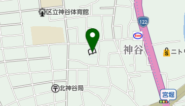 北区立神谷区民センターの地図画像