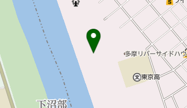 多摩川田園調布南・鵜の木緑地球技場の地図画像
