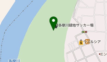多摩川緑地サッカー場の地図画像