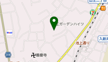 区立山王会館の地図画像