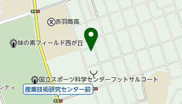 北区立西が丘ふれあい館の地図画像