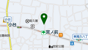 尾久区民事務所ひろば館の地図画像