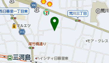 荒川区立生涯学習センターの地図画像